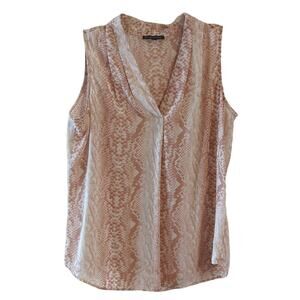 EUC Adrianna Papell Pleat Front Blouse, M